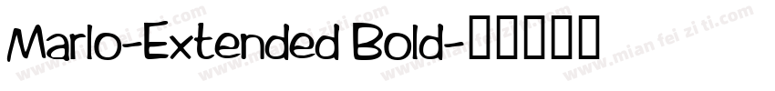 Marlo-Extended Bold字体转换